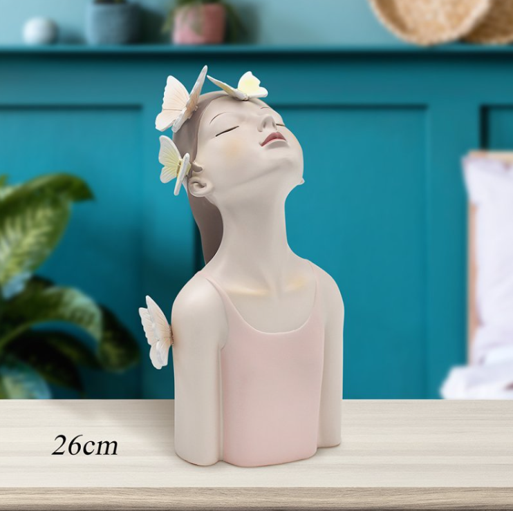 Papillon Chic Lady Ornament 26cm