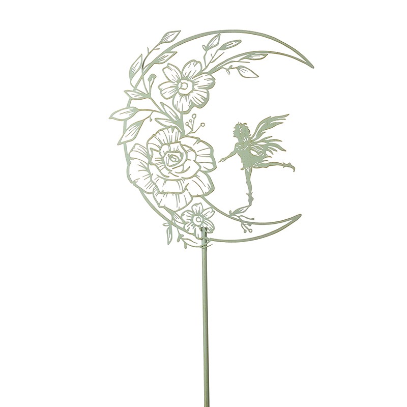 Fairy On Crescent Moon Stake