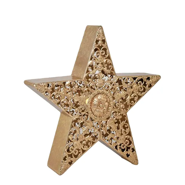 60cm Golden Star With Light