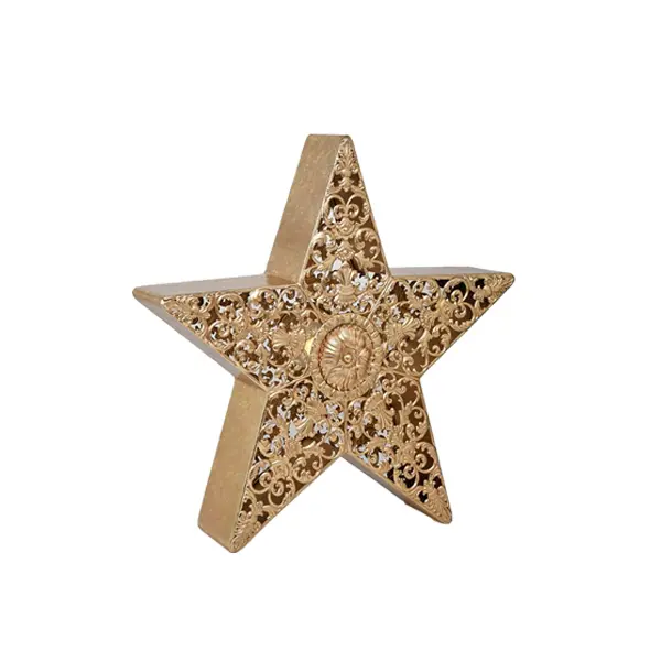 40cm Golden Star With Light