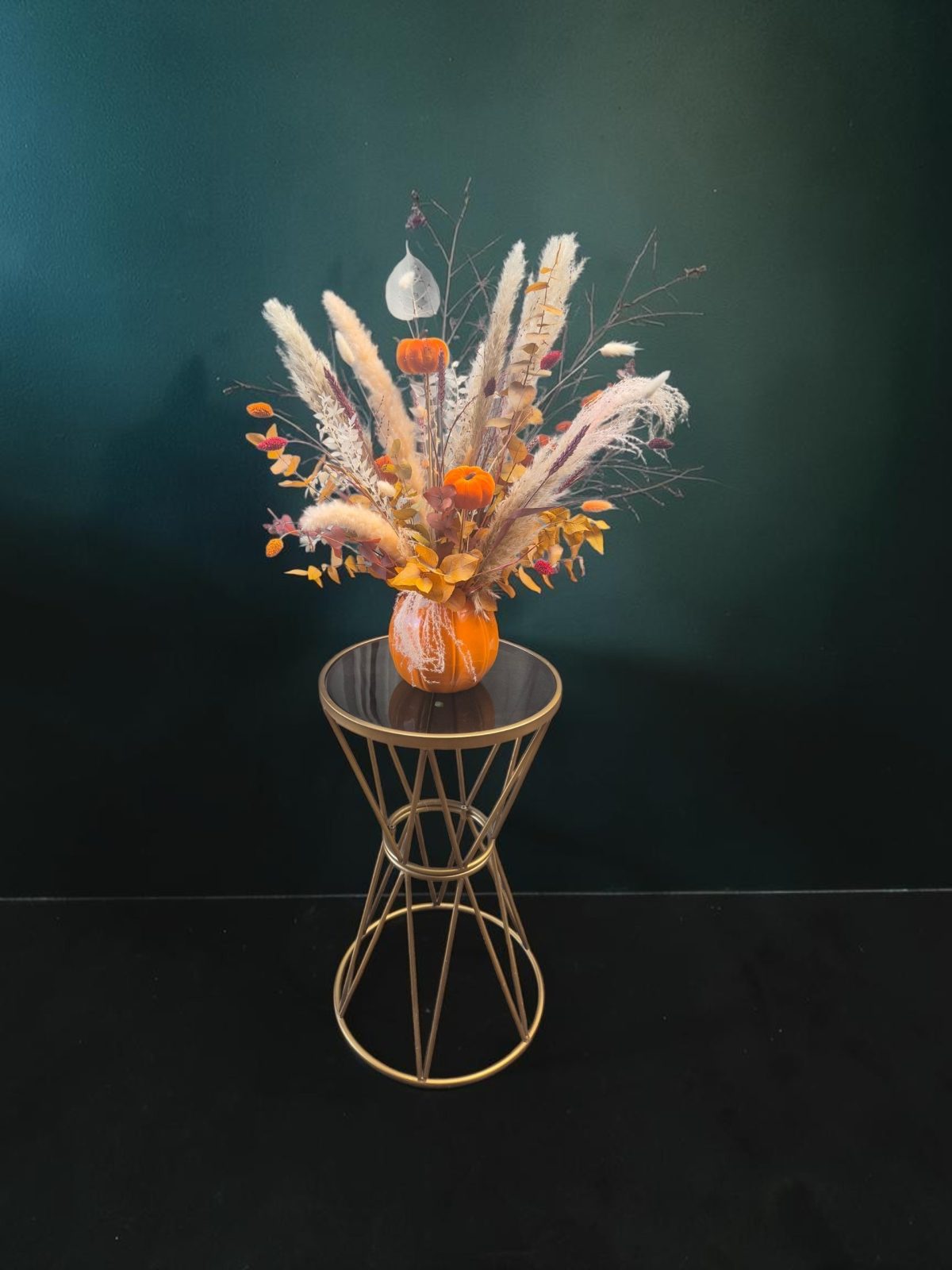 Autumnal Ceramic Pumpkin Arrangement