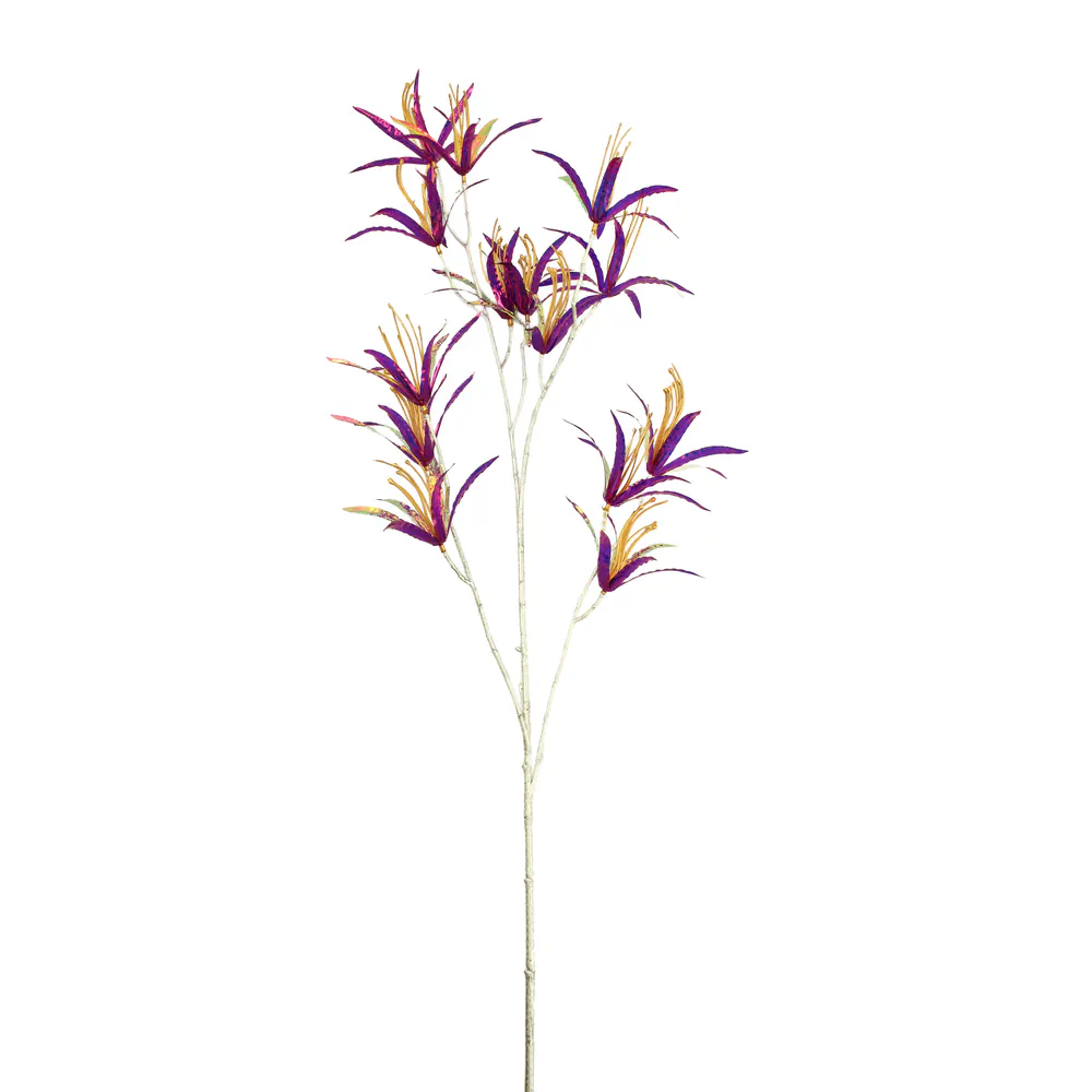 118cm Purple Lily Spray